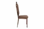 Elegant Ornate Dining Chair with Decorative Backrest
