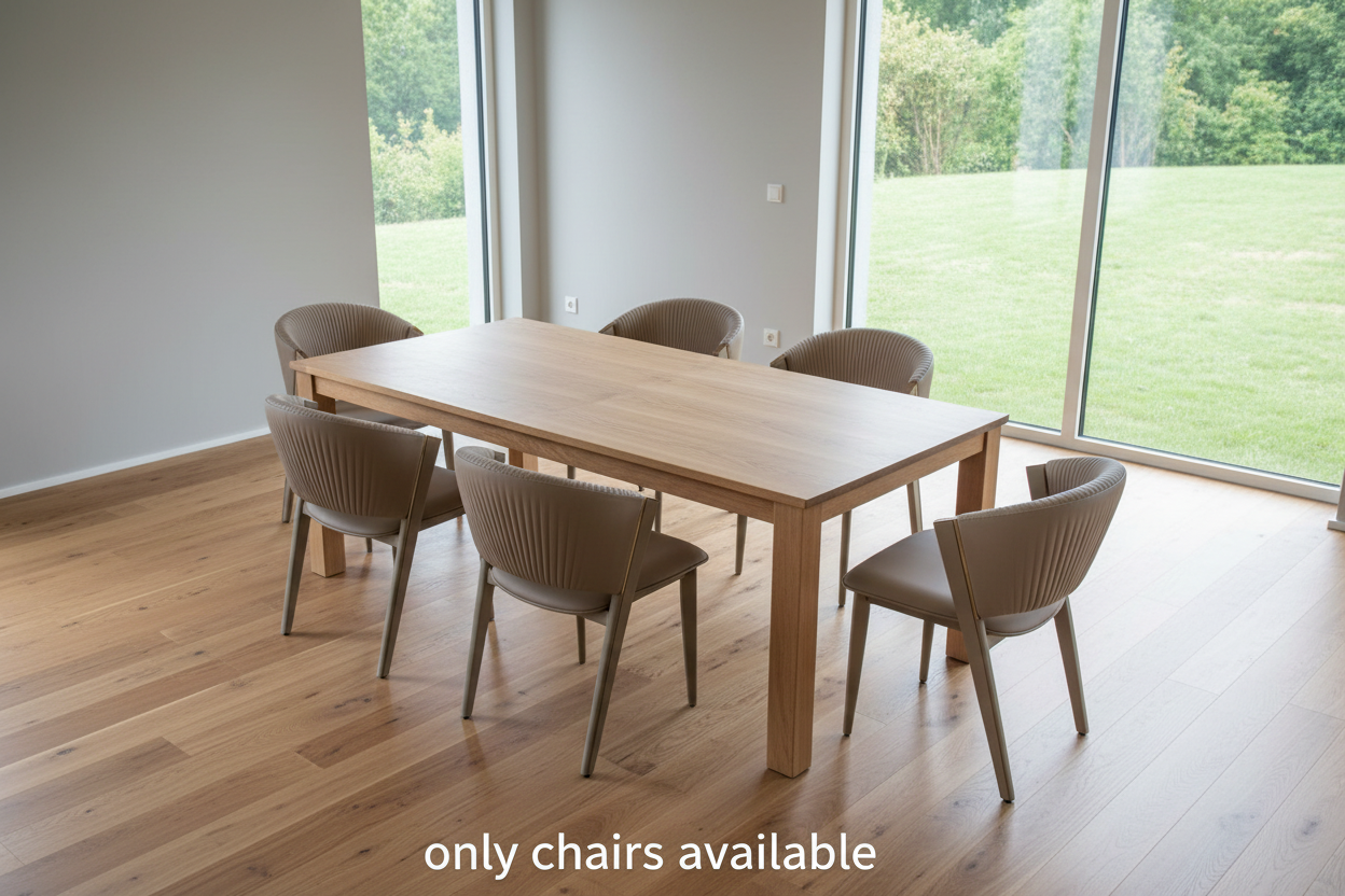 6 chairs from top right angle