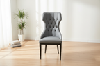 Gray Tufted Chair - Natural Setting Alt